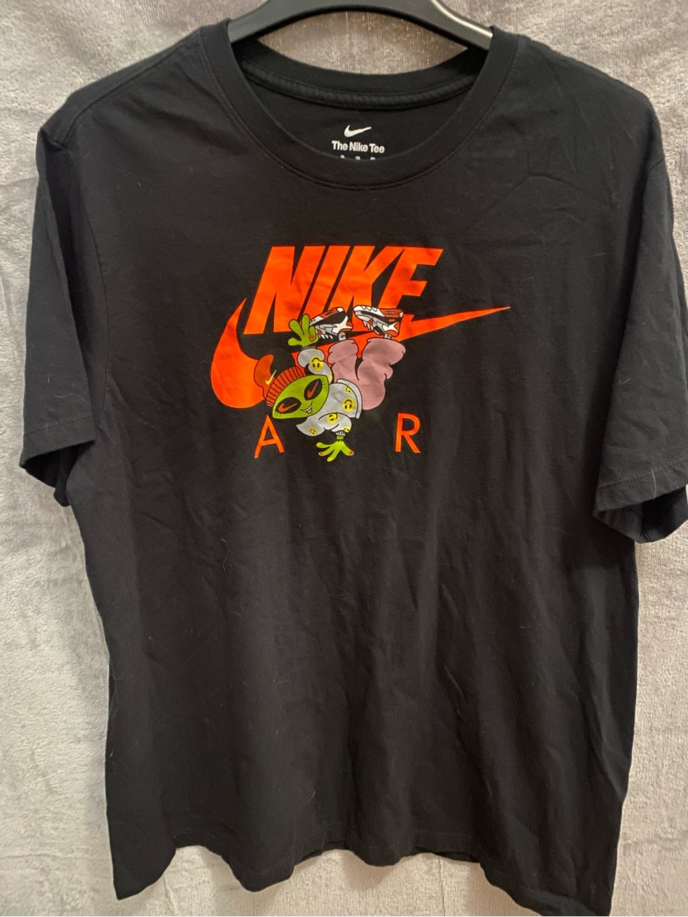 Nike Alien Air T-Shirt Men’s XL Black Graphic Tee Breakdance Sportswear